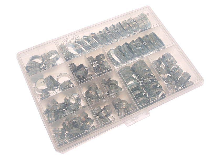 Jubilee® Workshop Pack 143 Assorted Hose Clips (Mild Steel)