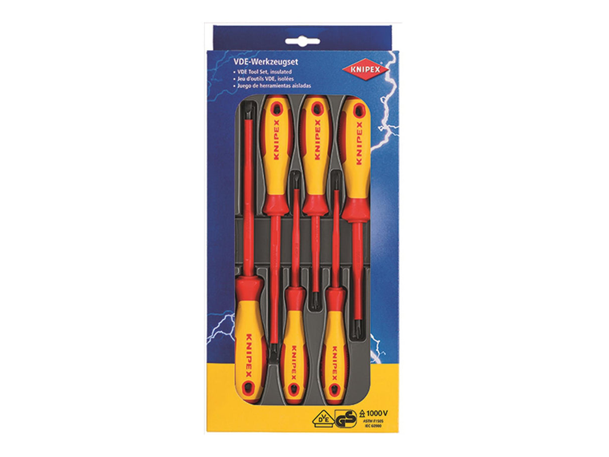 Knipex VDE Screwdriver Set, 6 Piece
