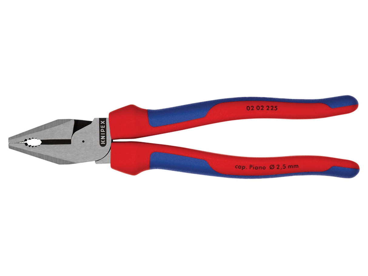 Knipex 02 02 Series High Leverage Combination Pliers, Multi-Component Grip