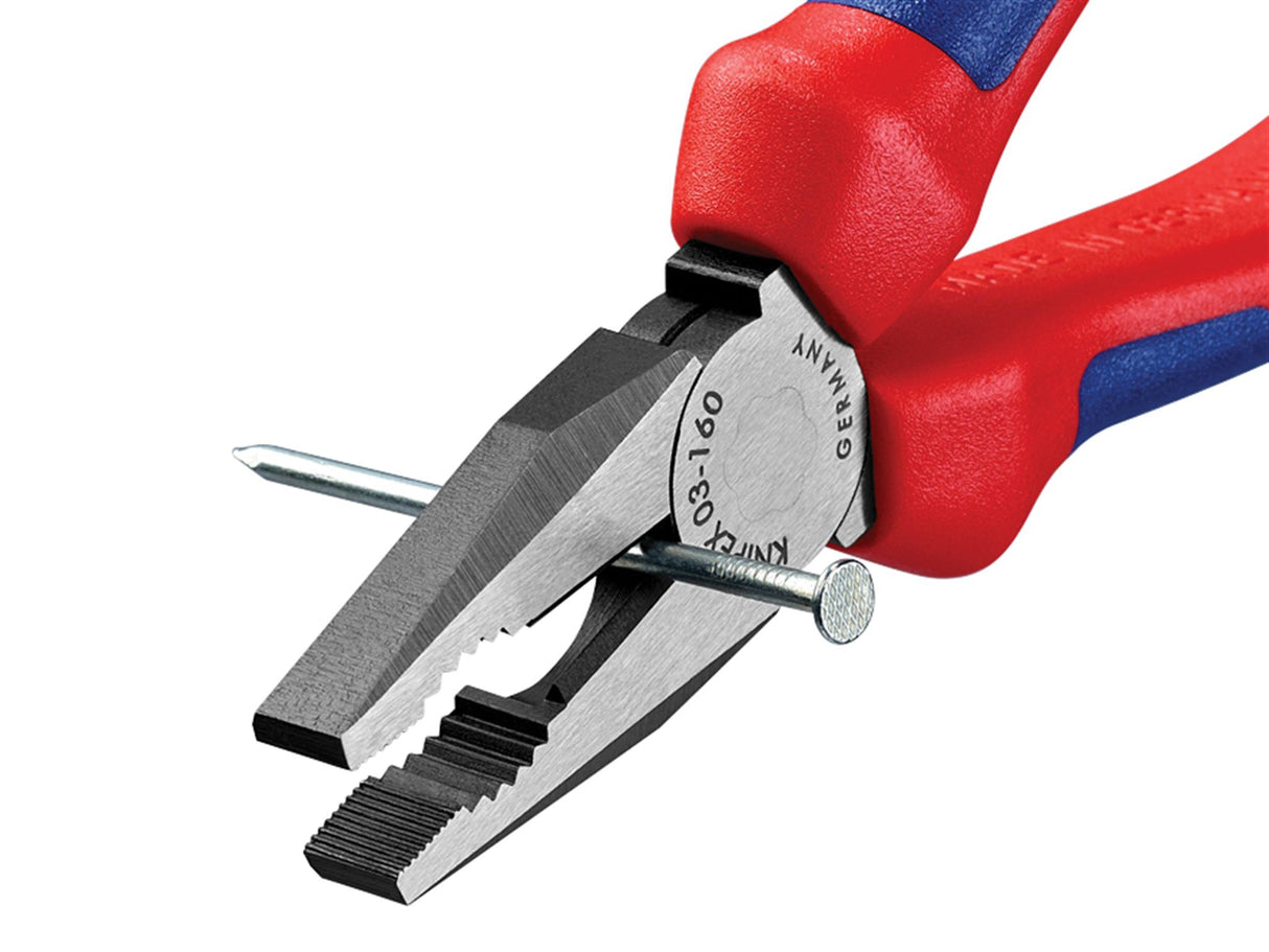 Knipex 03 02 Series Combination Pliers, Multi-Component Grip