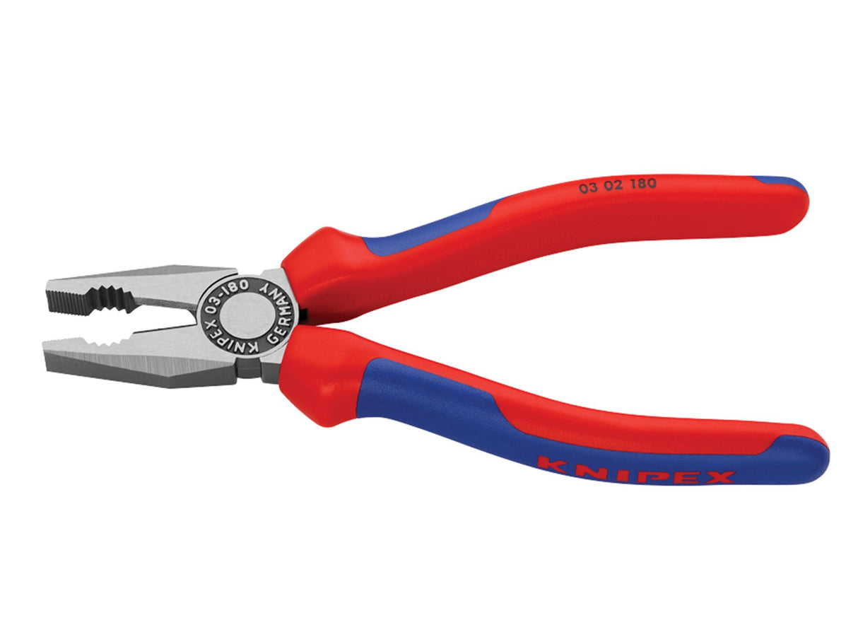 Knipex 03 02 Series Combination Pliers, Multi-Component Grip
