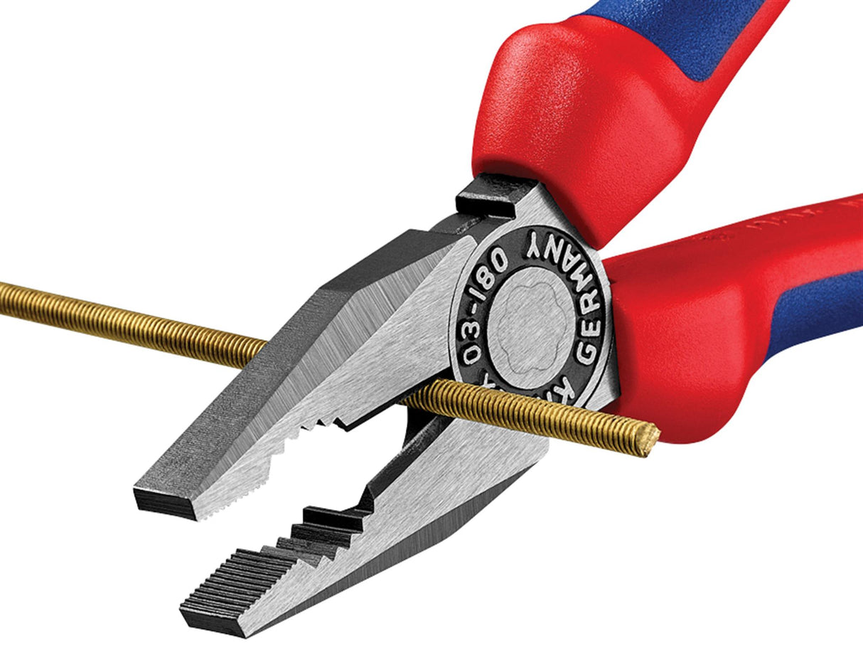 Knipex 03 02 Series Combination Pliers, Multi-Component Grip