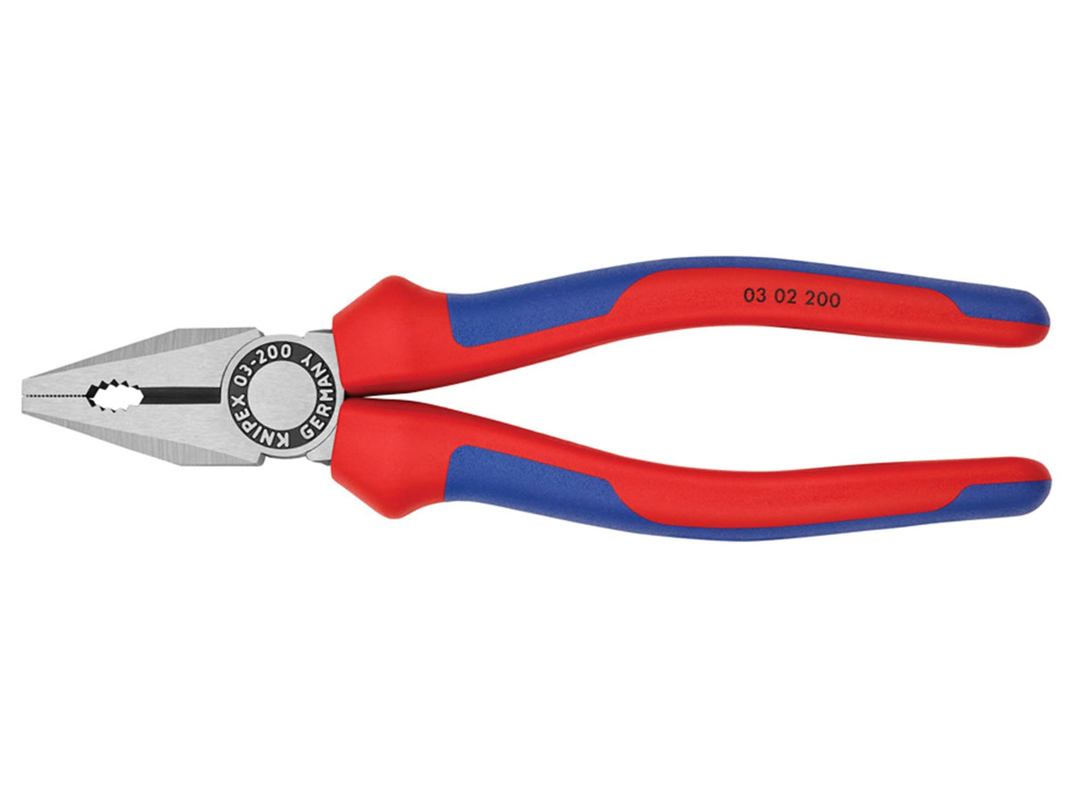 Knipex 03 02 Series Combination Pliers, Multi-Component Grip