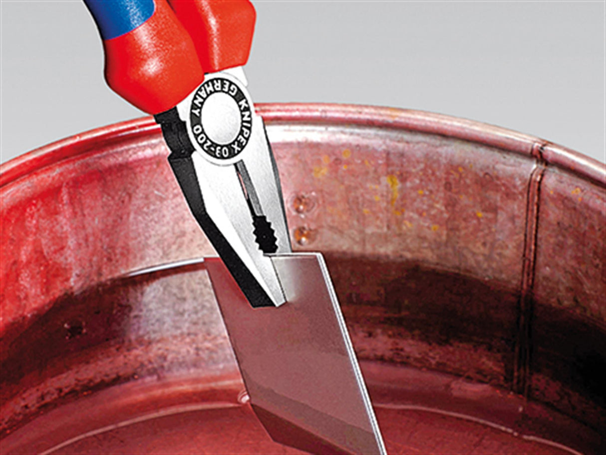 Knipex 03 02 Series Combination Pliers, Multi-Component Grip