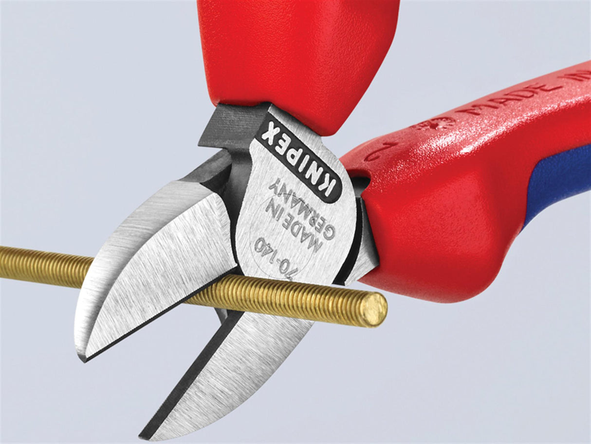Knipex 70 02 Series Diagonal Cutters, Multi-Component Grip