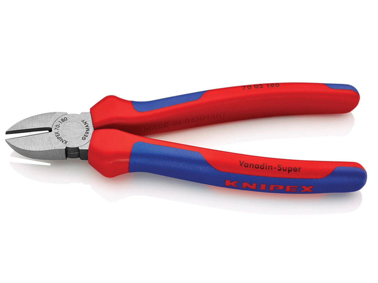 Knipex 70 02 Series Diagonal Cutters, Multi-Component Grip
