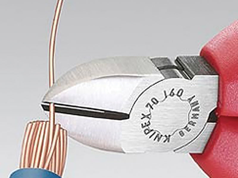 Knipex 70 02 Series Diagonal Cutters, Multi-Component Grip