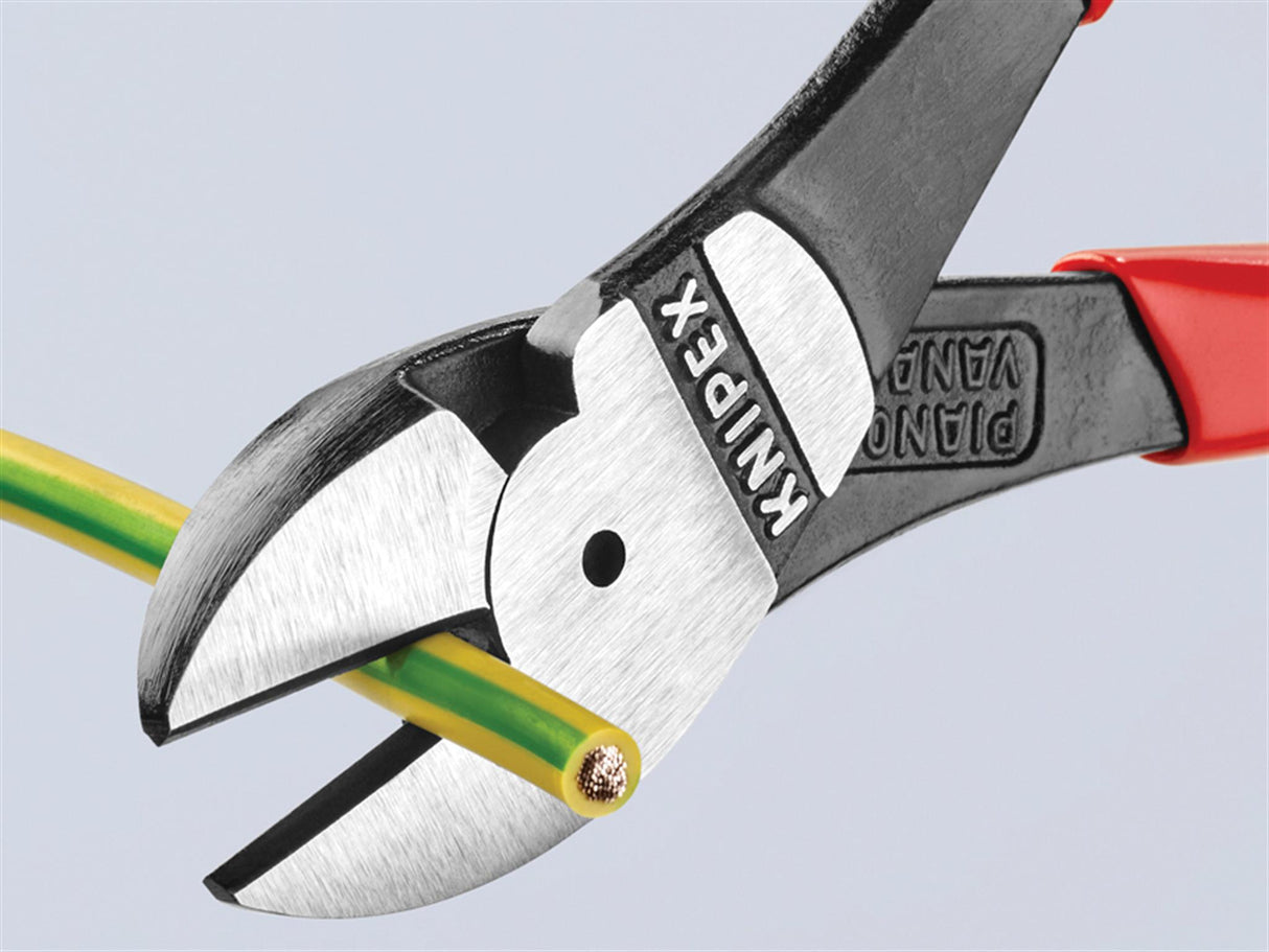 Knipex 74 01 Series High Leverage Diagonal Cutters, PVC Grips