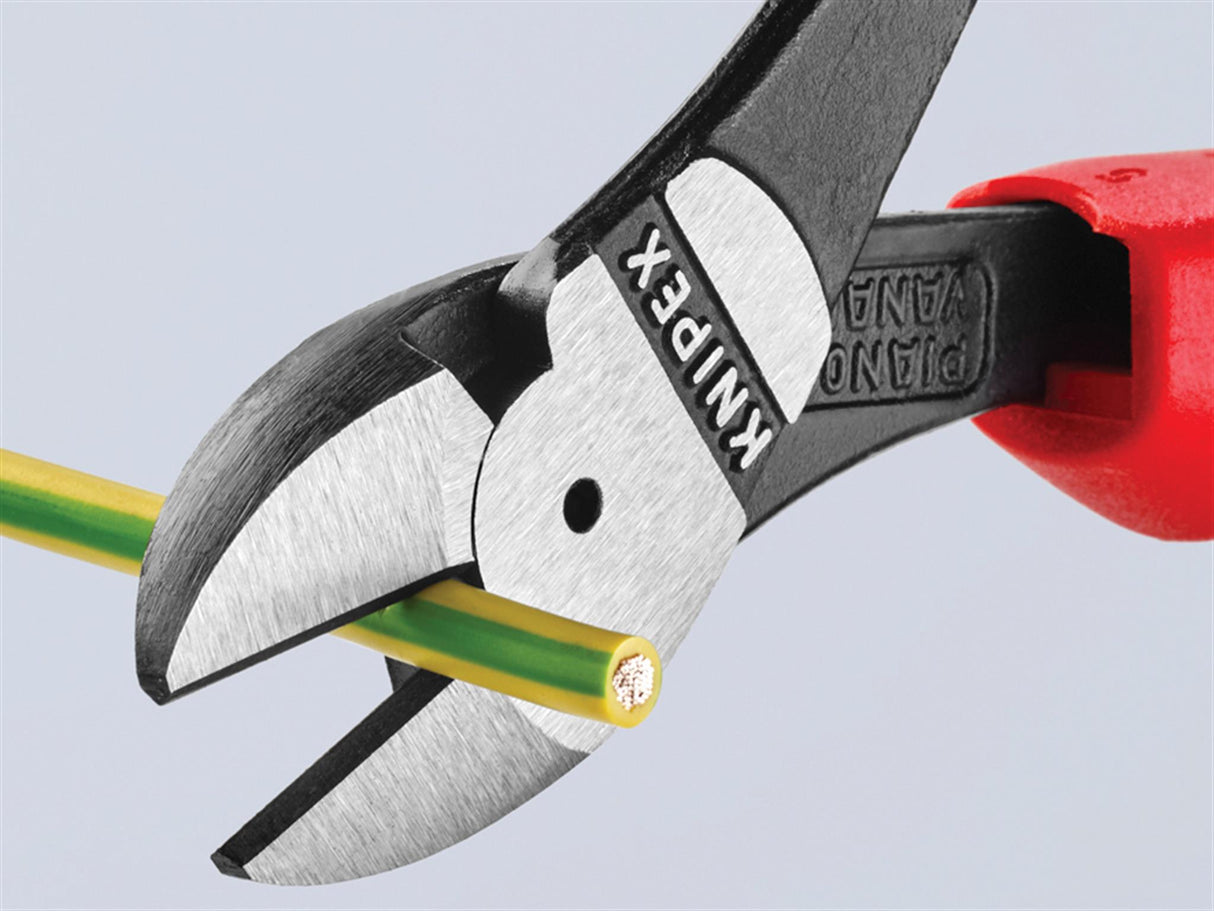 Knipex 74 02 Series High Leverage Diagonal Cutters, Multi-Component Grip