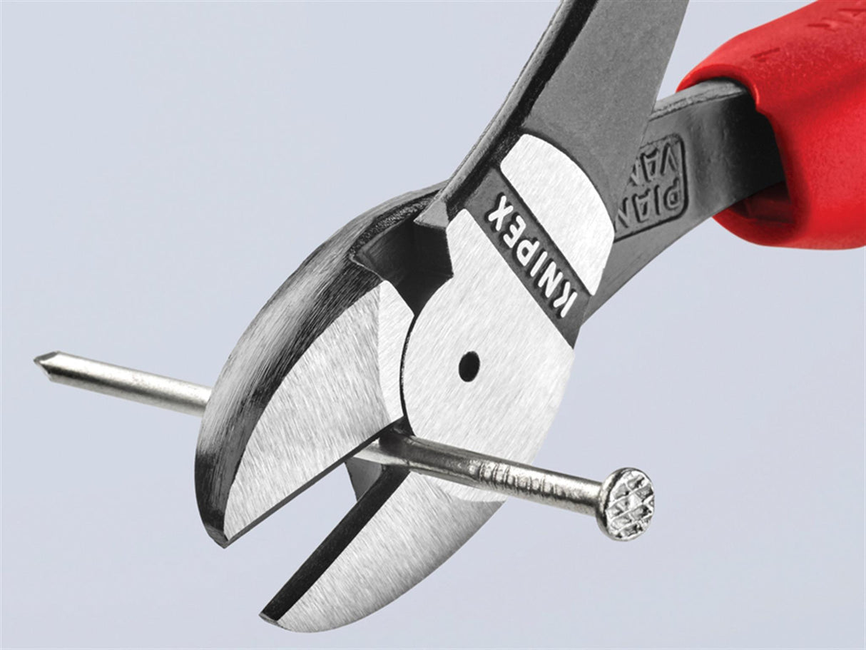 Knipex 74 02 Series High Leverage Diagonal Cutters, Multi-Component Grip