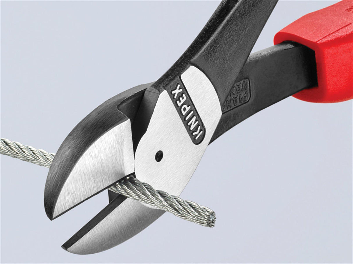 Knipex 74 02 Series High Leverage Diagonal Cutters, Multi-Component Grip