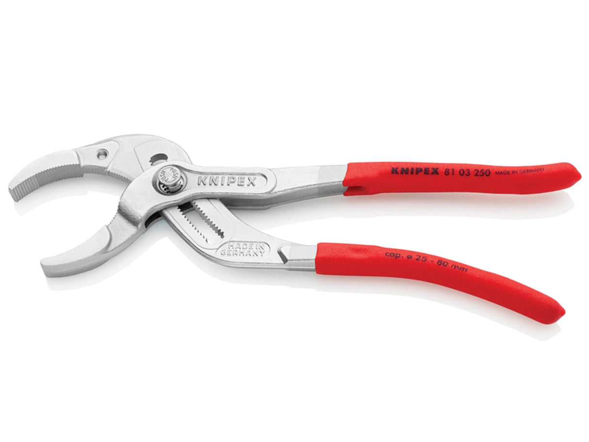Knipex Plastic Pipe Gripping Pliers 80mm Capacity 250mm