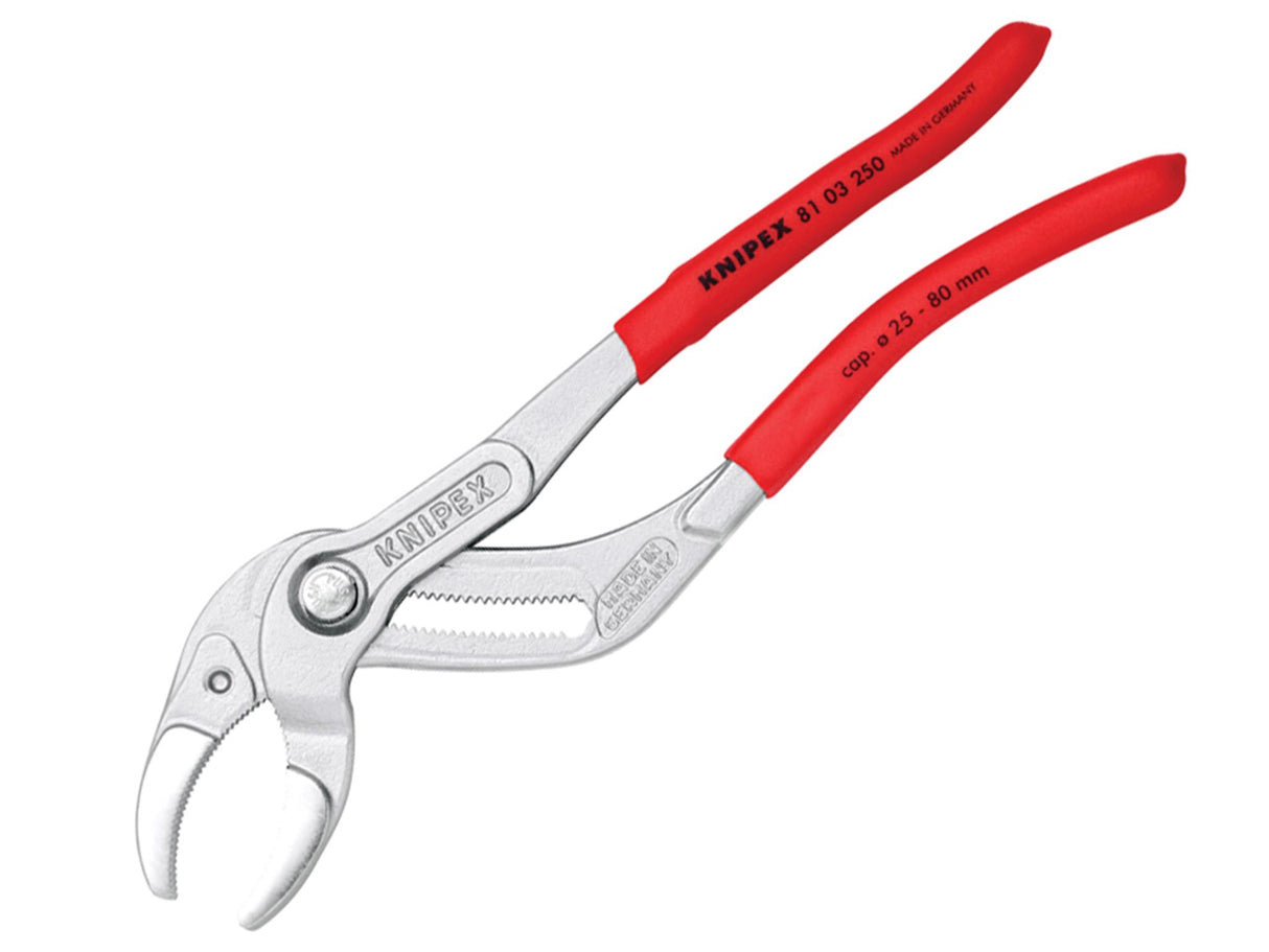 Knipex Plastic Pipe Gripping Pliers 80mm Capacity 250mm
