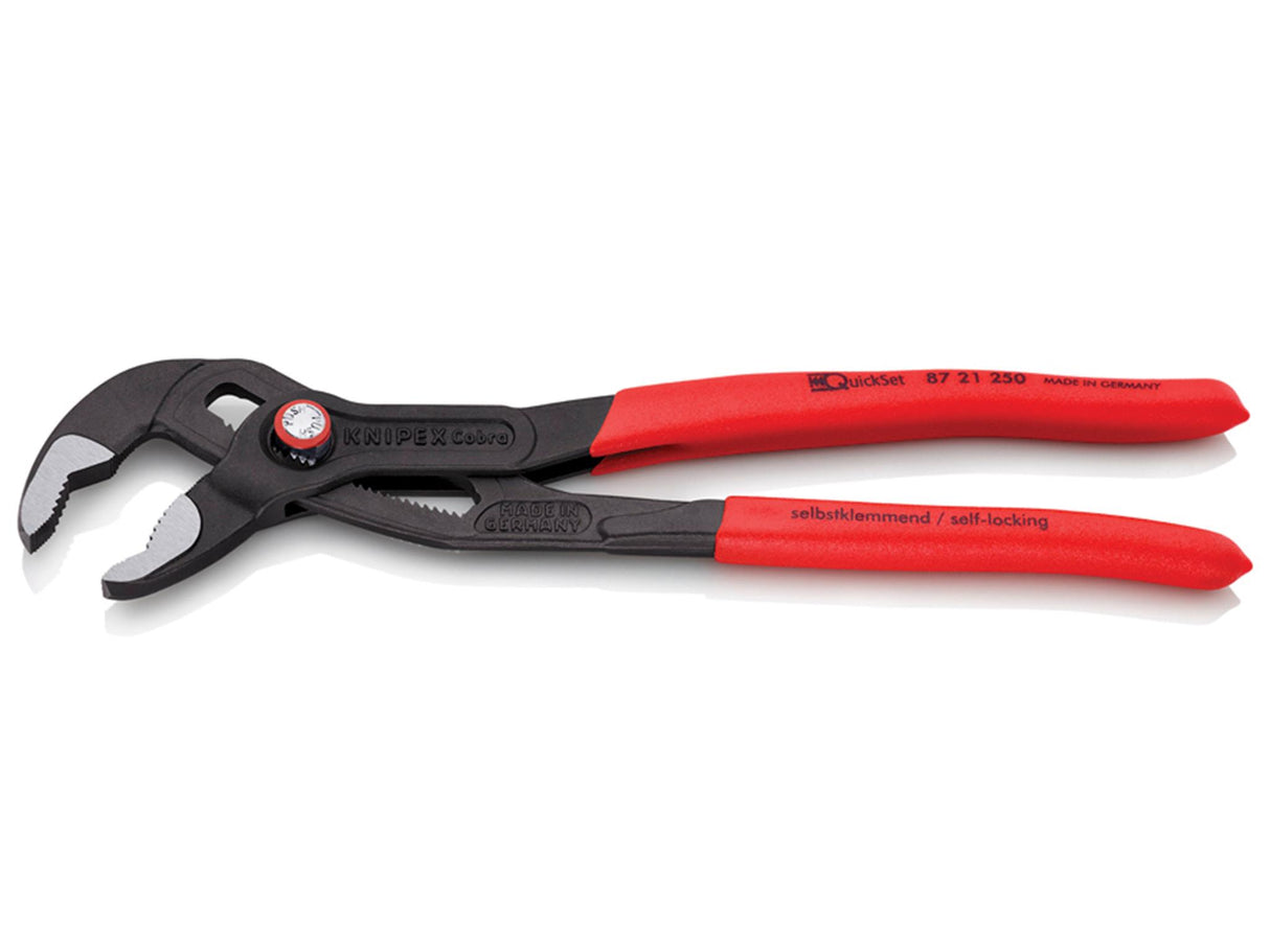 Knipex Cobra® Quickset Water Pump Pliers PVC Grips