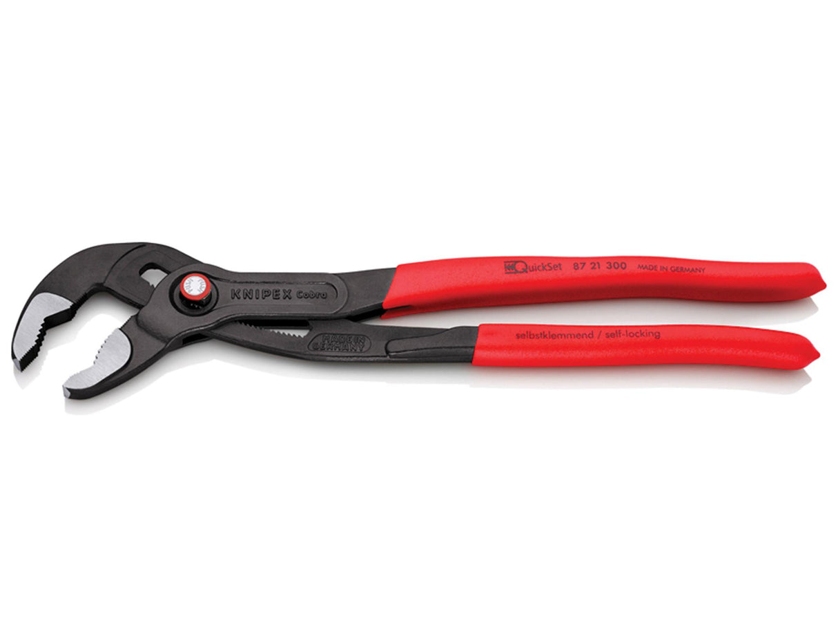 Knipex Cobra® Quickset Water Pump Pliers PVC Grips
