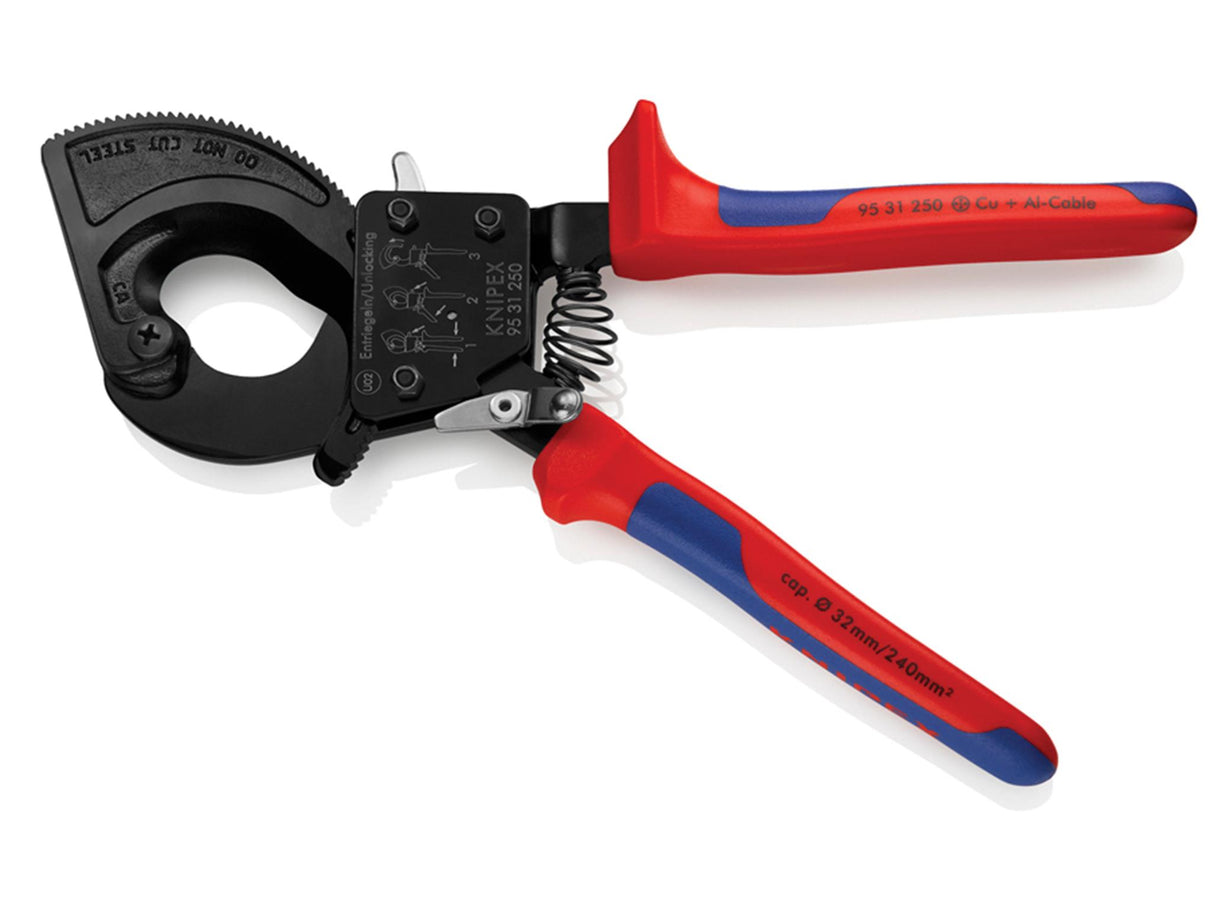 Knipex 95 31 Series Ratchet Action Cable Shears