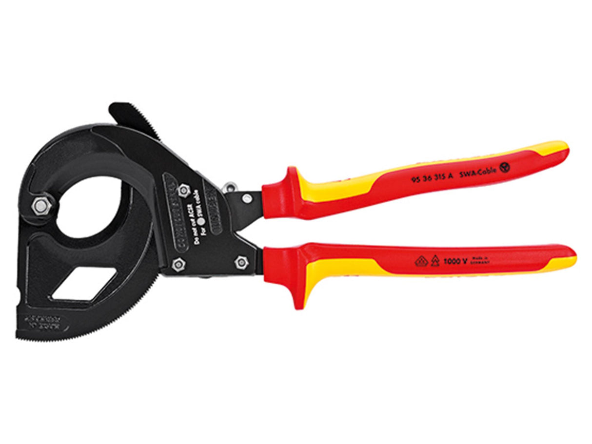 Knipex VDE Ratchet Action Cable Cutter 315mm