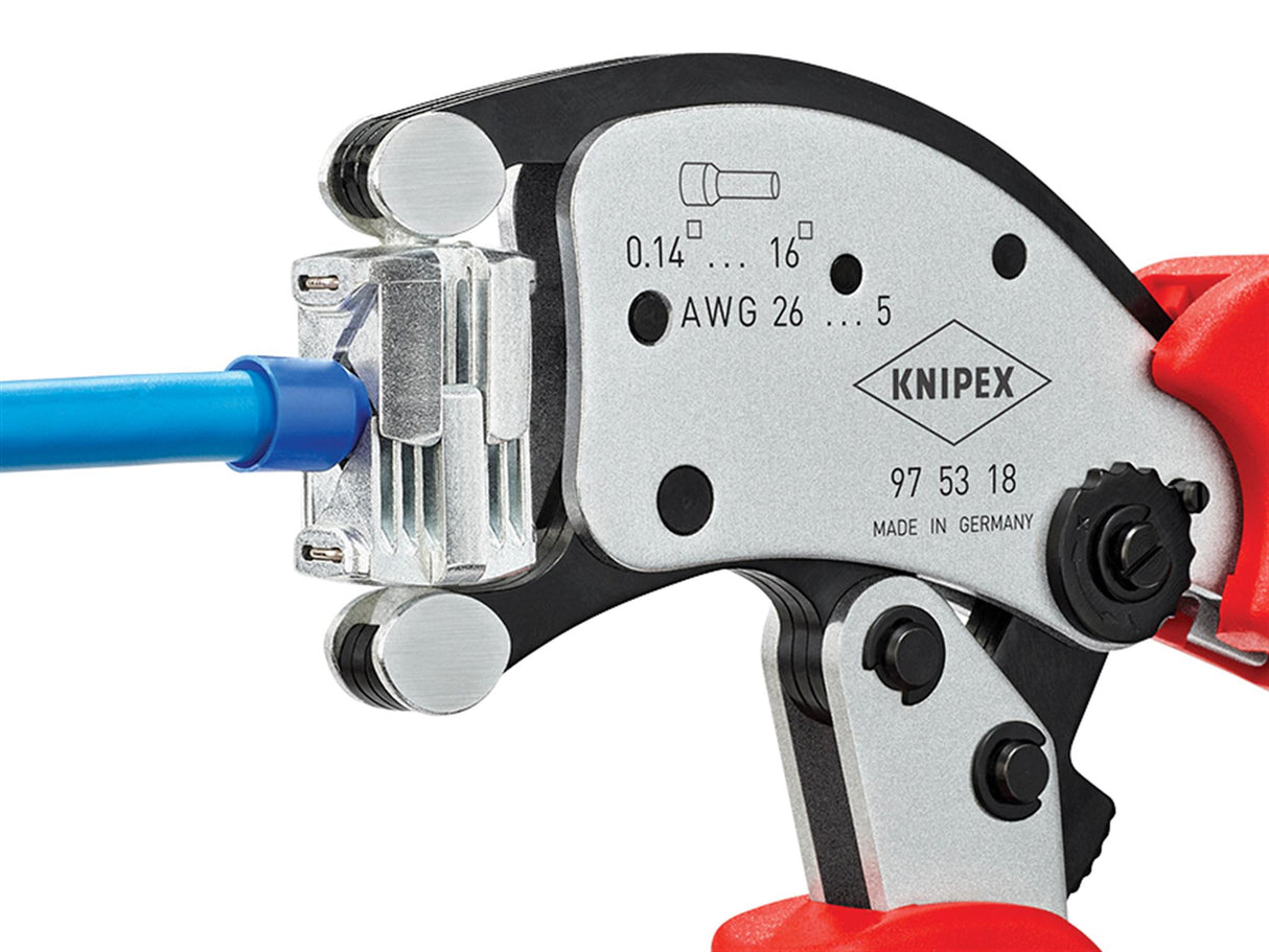 Knipex Twistor16® Self-Adjusting Crimping Pliers