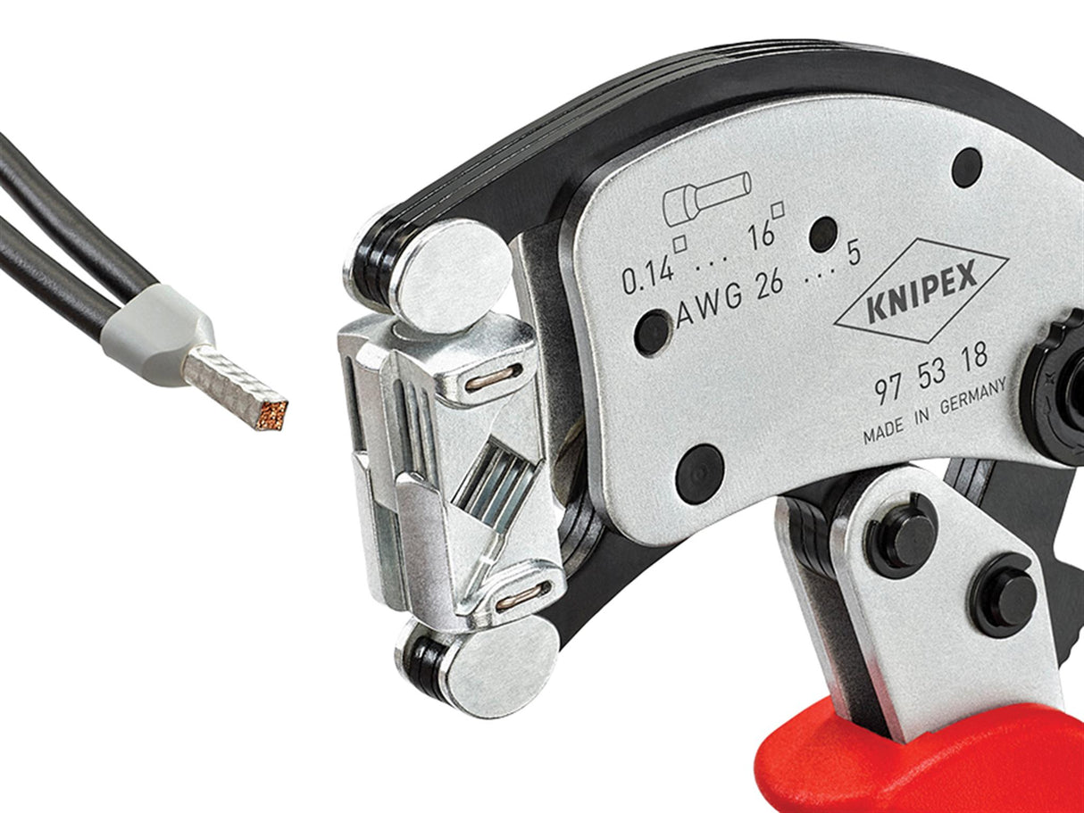 Knipex Twistor16® Self-Adjusting Crimping Pliers