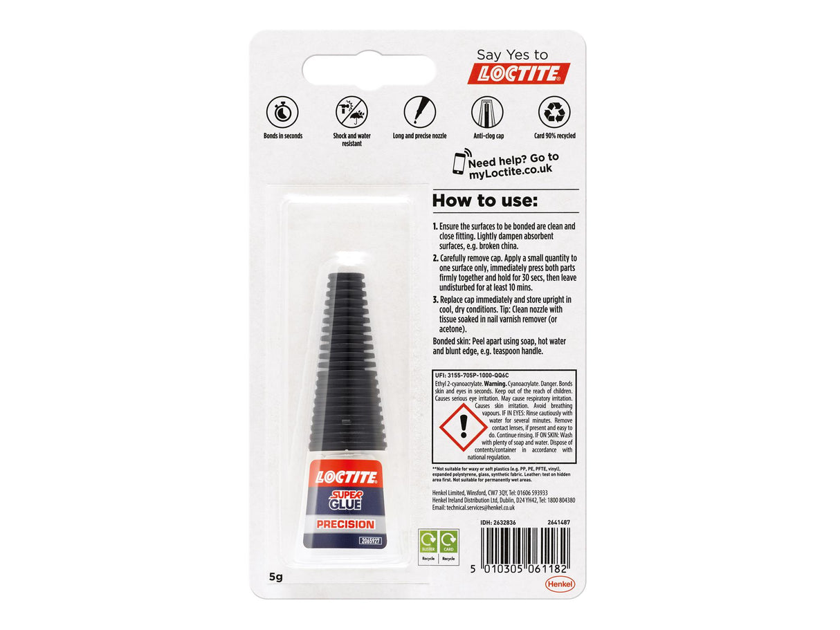 Loctite Super Glue Liquid, Precision Bottle