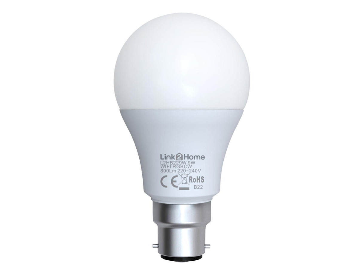 Link2Home Wi-Fi LED Dimmable Bulbs with RGB