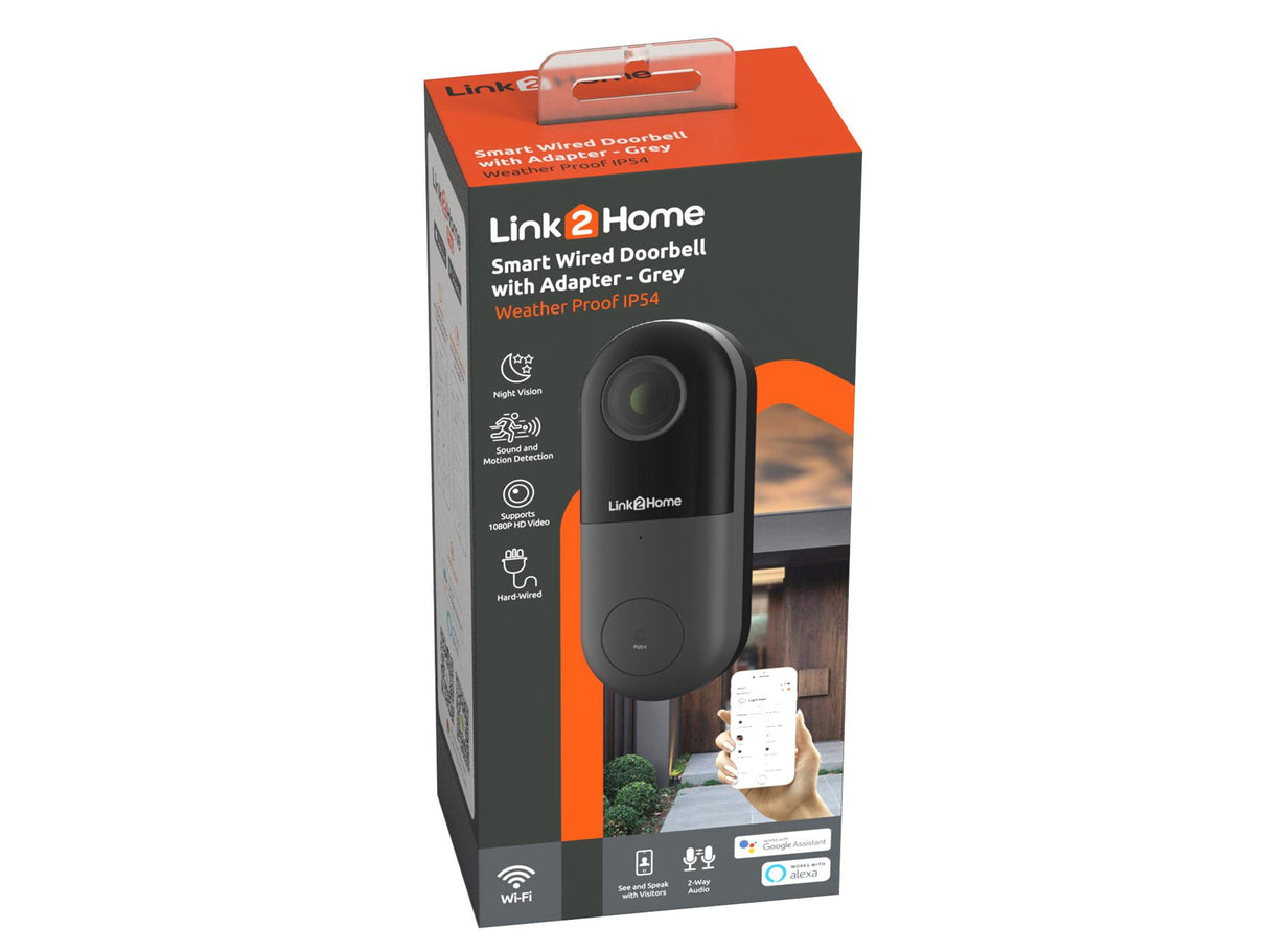 Link2Home Weatherproof (IP54) Smart Doorbell