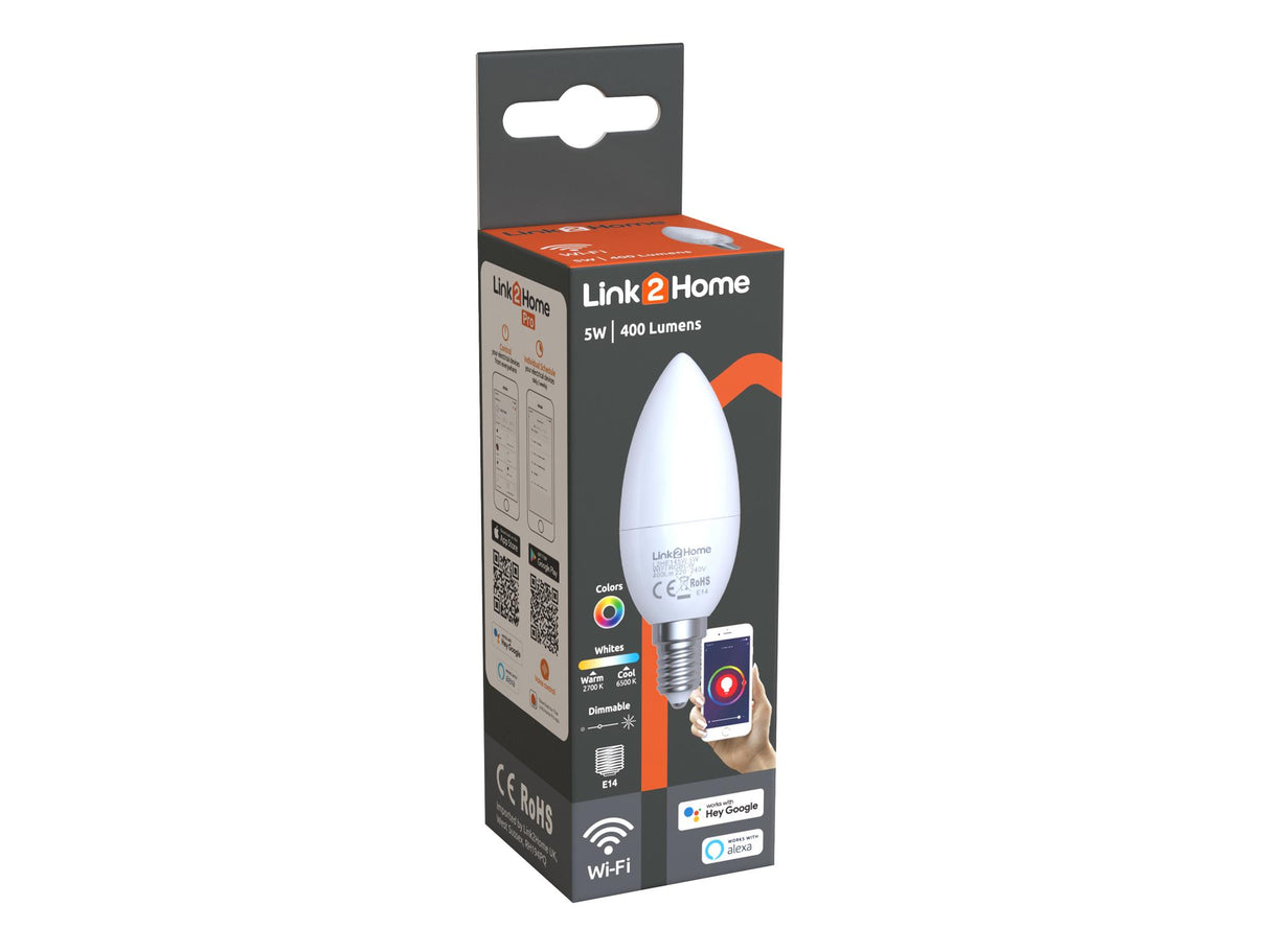 Link2Home Wi-Fi LED Dimmable Bulbs with RGB