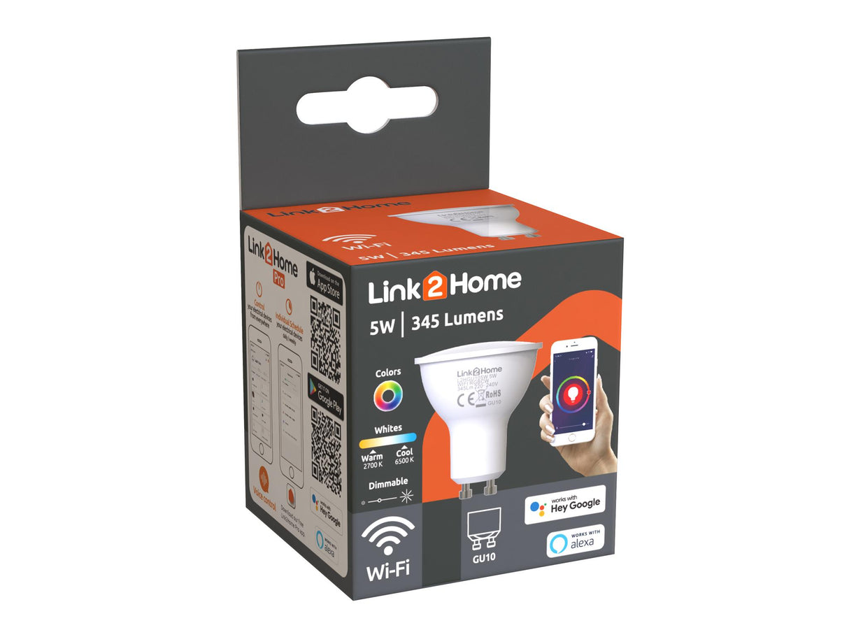 Link2Home Wi-Fi LED Dimmable Bulbs with RGB