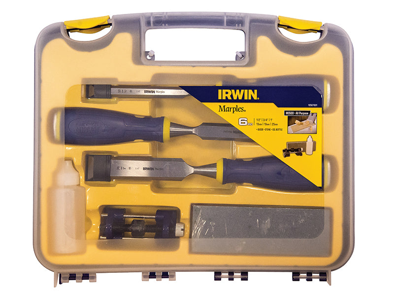 IRWIN® Marples® MS500 ProTouch All-Purpose Chisel Set, 3 Piece + Sharpening Kit