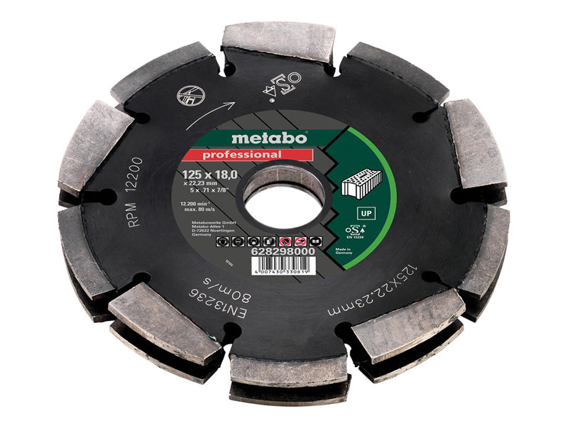 Metabo Multi Row Professional UP Universal Wall Chaser Blade