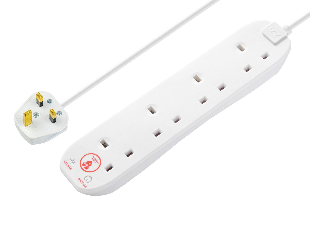 Masterplug Surge Protected Extension Lead 2m