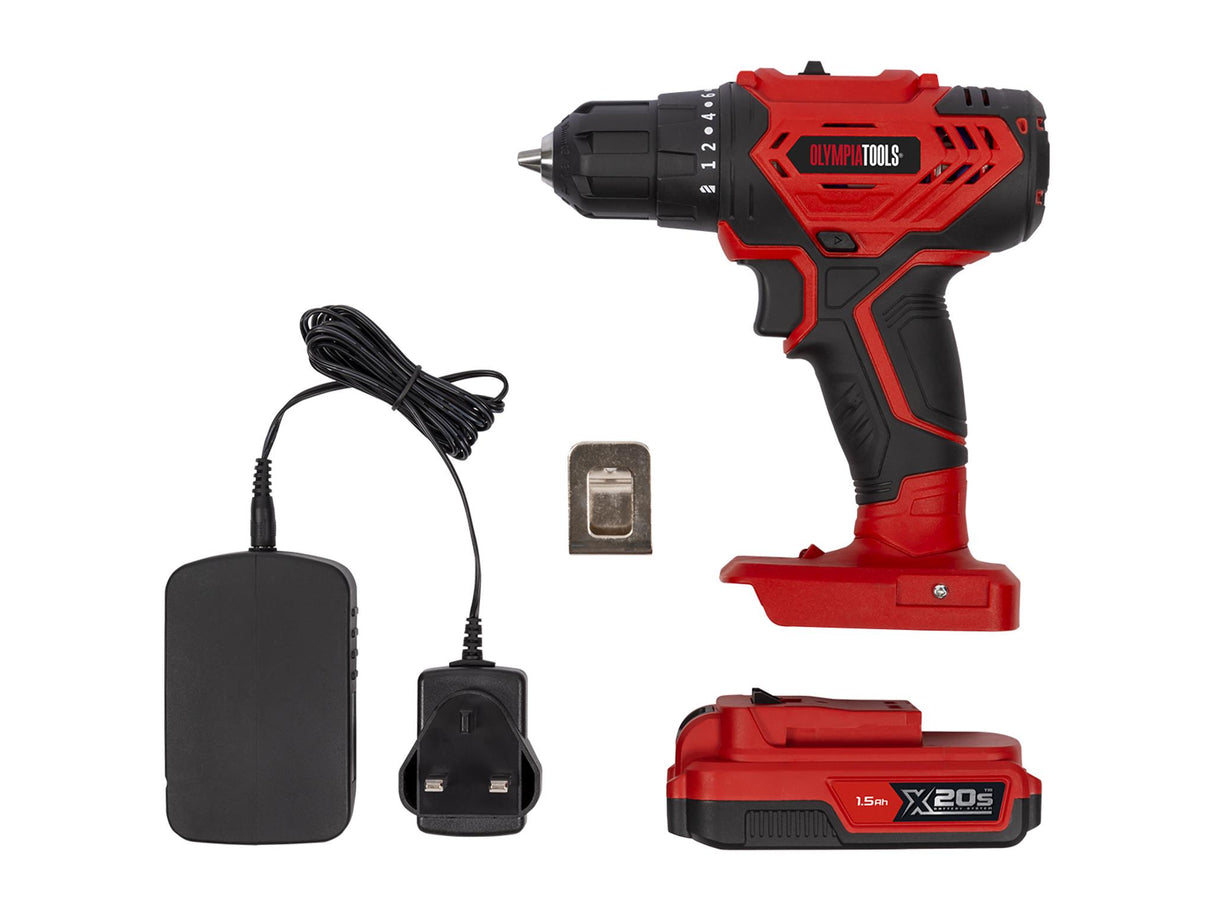 Olympia Power Tools X20S Drill Driver 20V 1 x 1.5Ah Li-ion