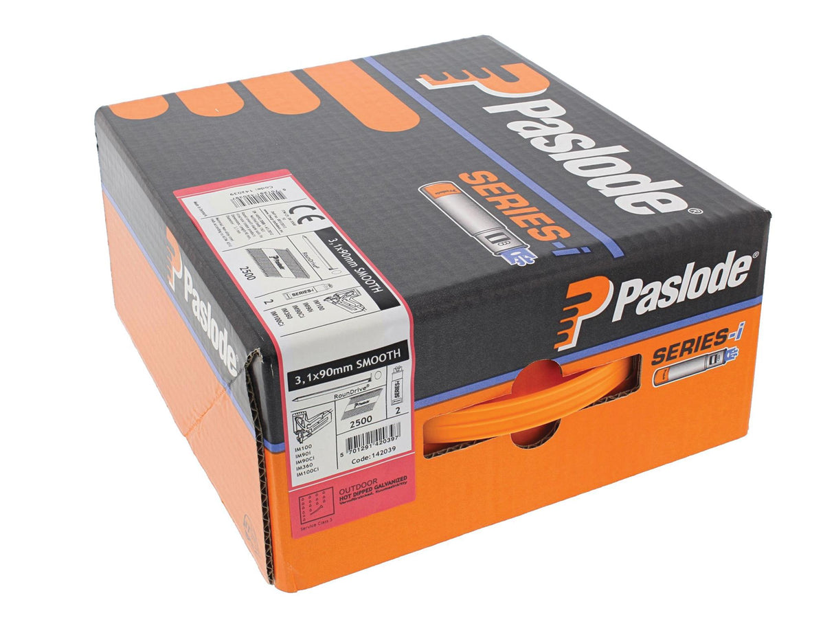 Paslode IM360 Nails & Fuel Cells Pack Hot Dipped Galvanised Finish