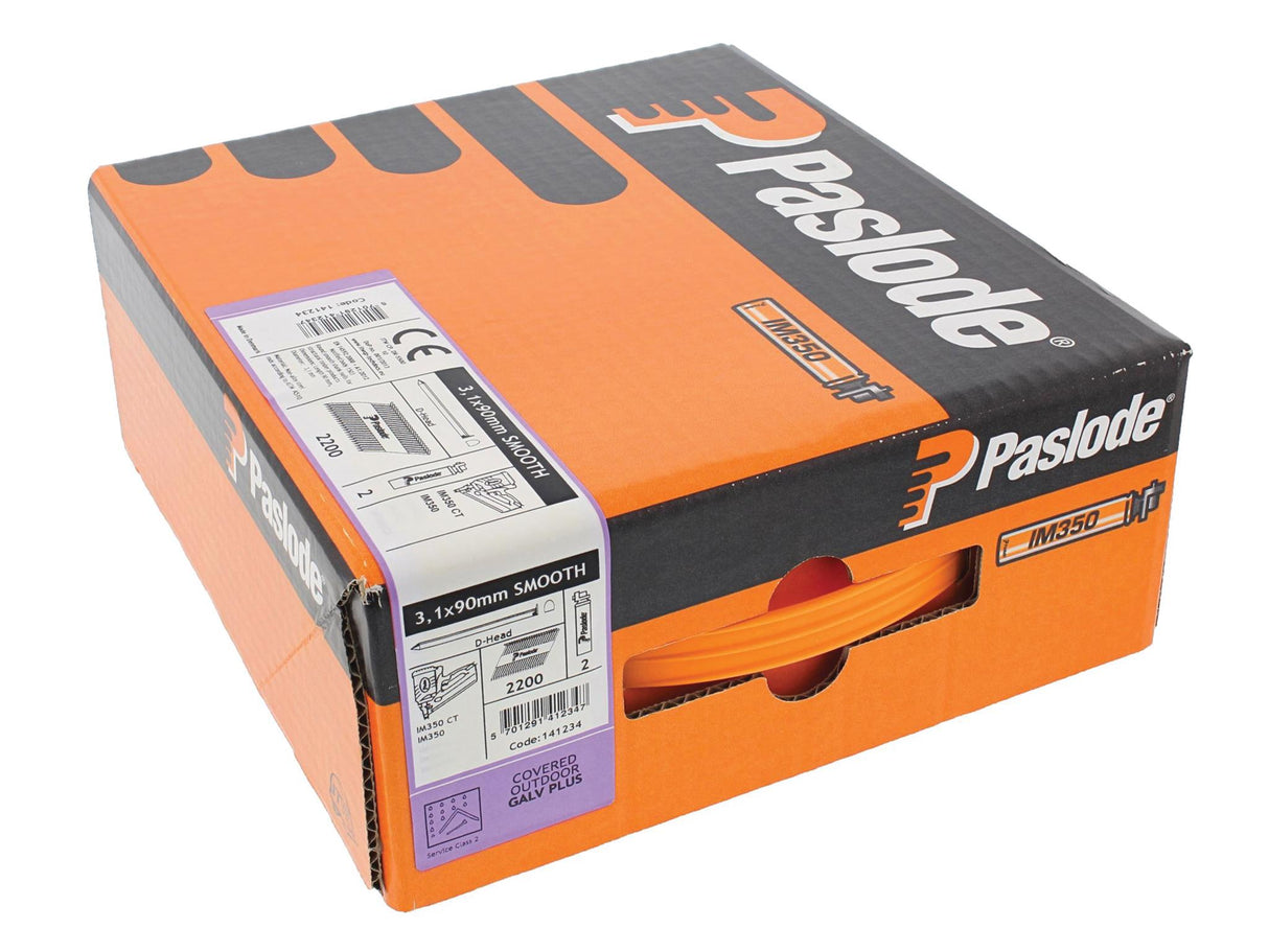 Paslode IM350+ Nails & Fuel Cells Pack Galv-Plus® Finish
