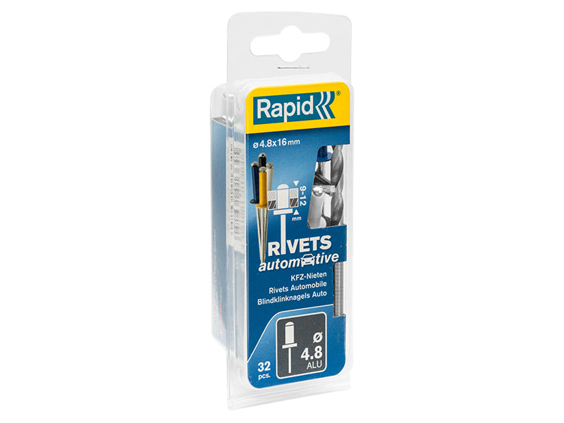 Rapid Automotive Rivets, 4 Colours
