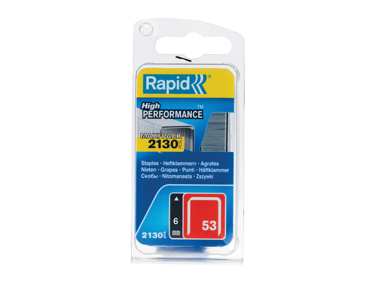 Rapid 53 Series Galvanised Staples