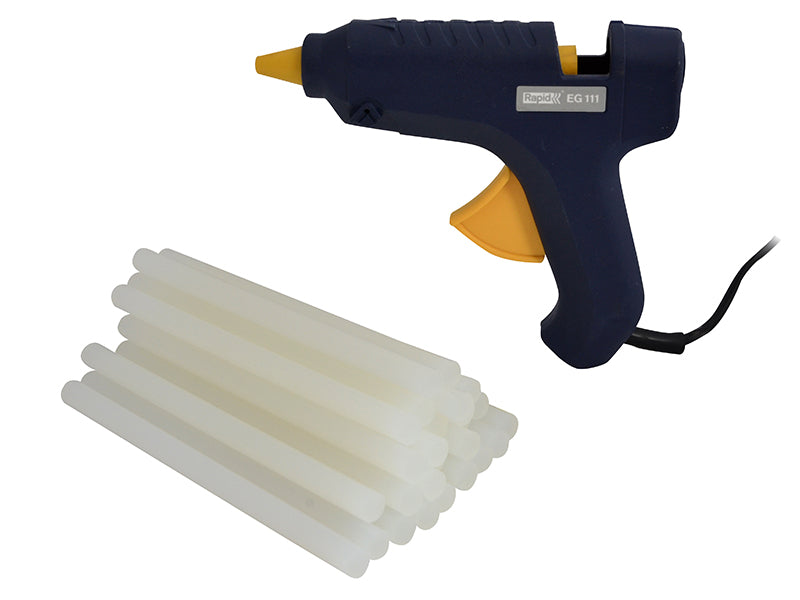 Rapid EG111 Multi Purpose Glue Gun & 500g 12mm Glue Sticks 250W 240V