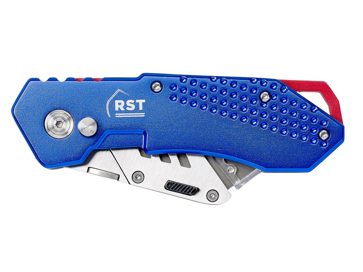 R.S.T. Aluminium Blue Folding Knife