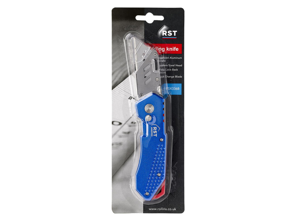 R.S.T. Aluminium Blue Folding Knife