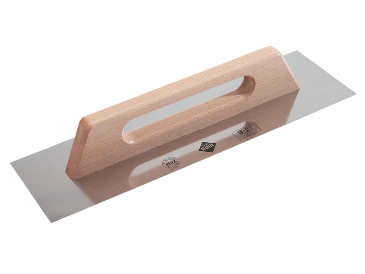 RUBI TILING TOOLS Steel Trowel Wooden Handle 19in