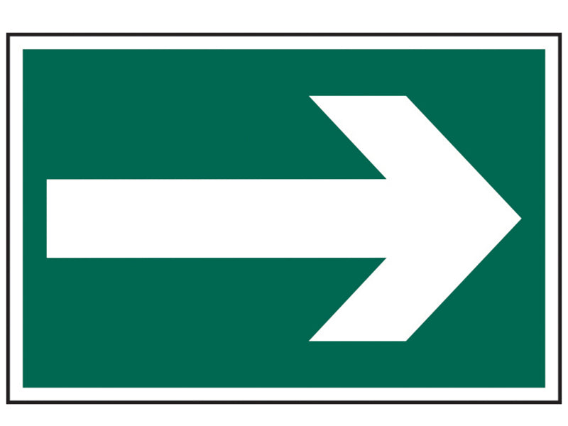 Scan Arrow Symbol - PVC Sign 300 x 200mm
