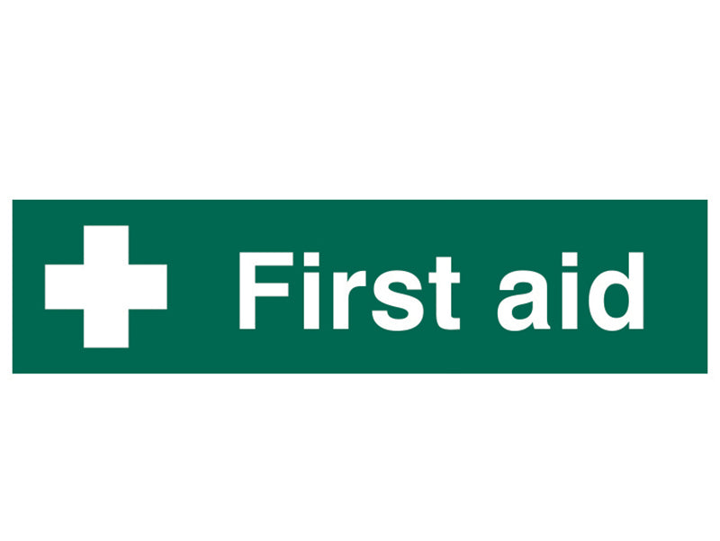 Scan First Aid - PVC Sign 200 x 50mm