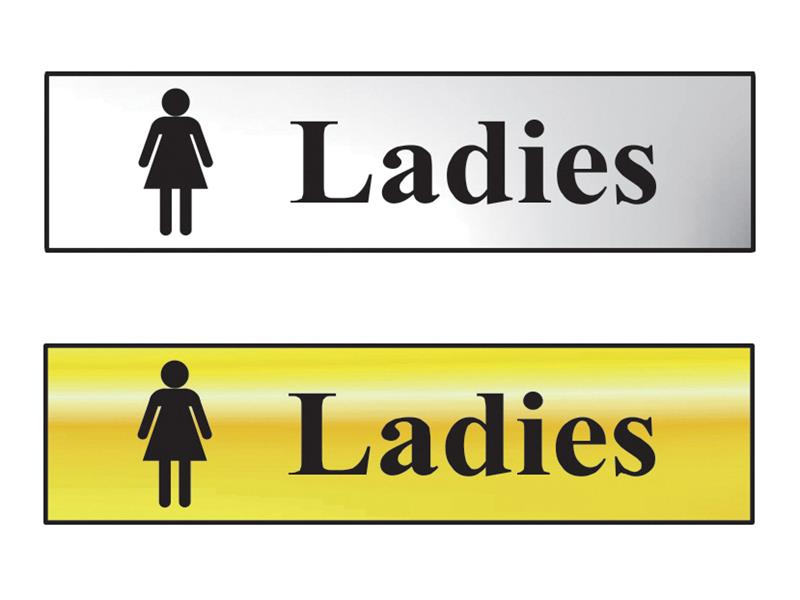 Scan Sign: Ladies Bathroom