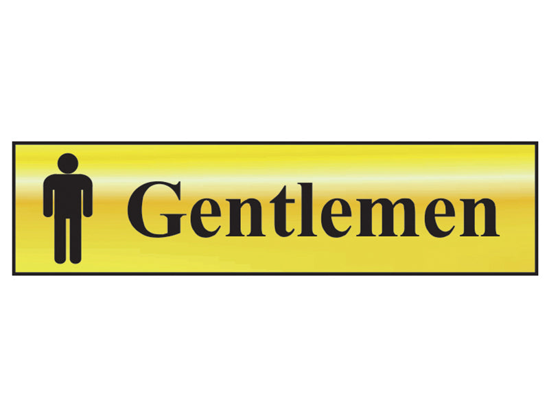 Scan Sign: Gentlemen Bathroom
