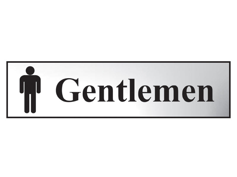 Scan Sign: Gentlemen Bathroom