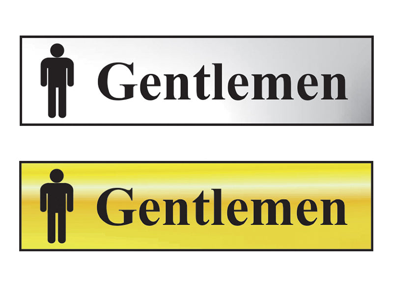 Scan Sign: Gentlemen Bathroom
