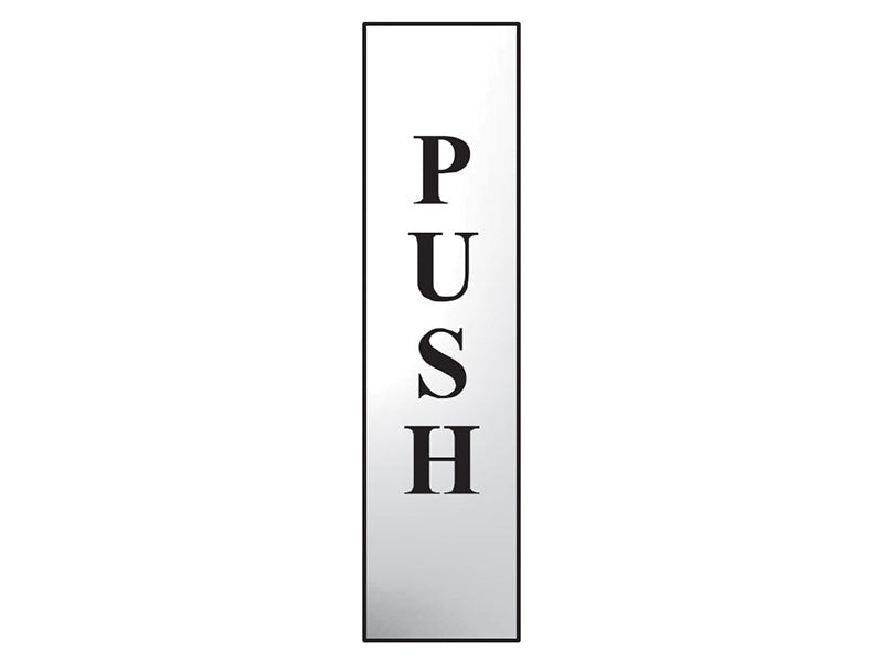 Scan Sign: Push (Vertical)