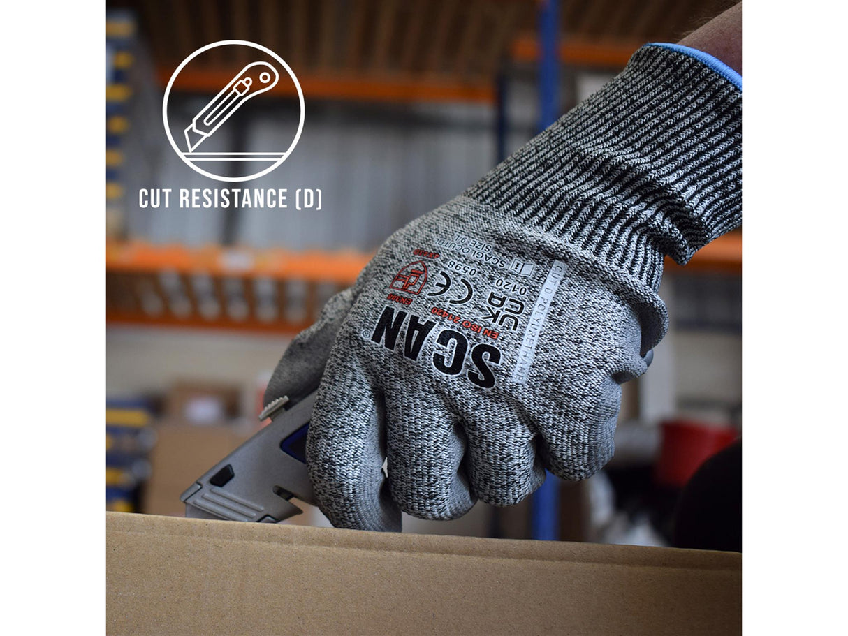 Scan PU Palm Cut D Gloves