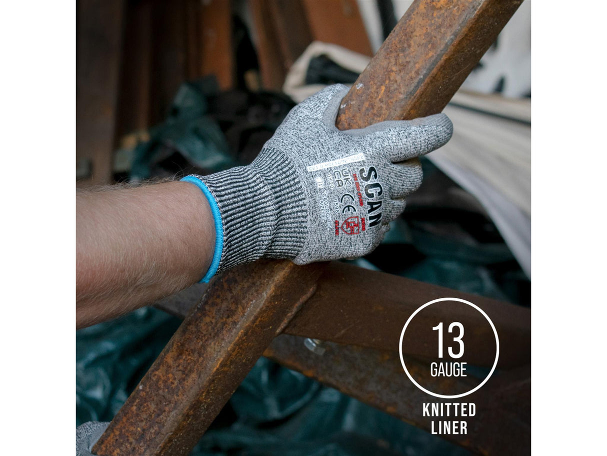 Scan PU Palm Cut D Gloves