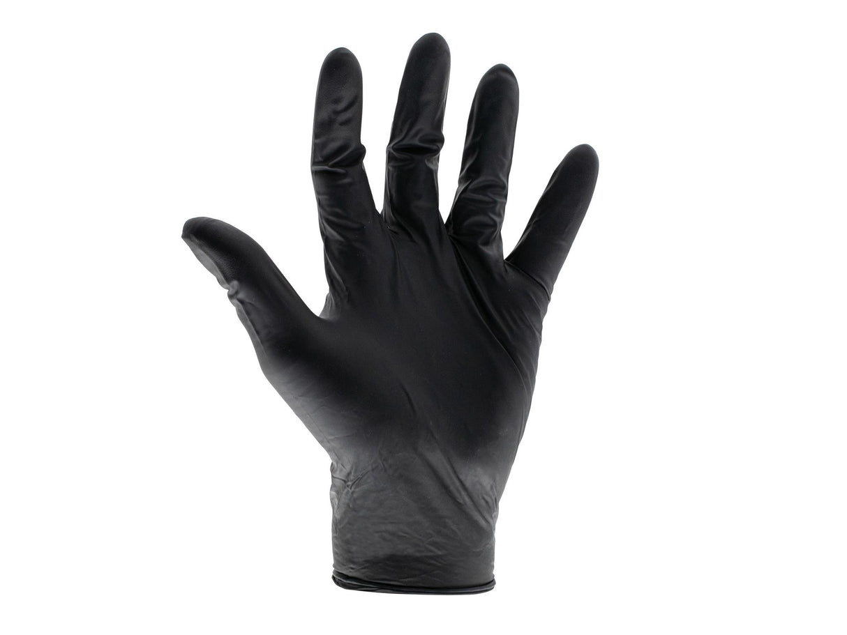 Scan Heavy-Duty Nitrile Disposable Gloves, Black